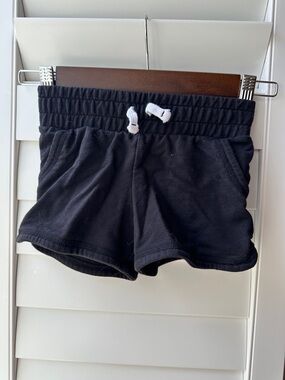 jumping beans Black Kids Casual Shorts with White Drawstring